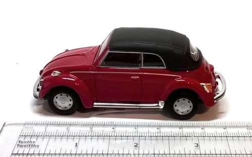 Volkswagen Beetle 1200 Cabrio 1965 1/43 Cararama NEW+boxed  #5135 instant wheels