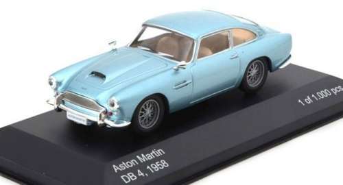 Aston Martin DB4 1958 light-blue-met 1/43 WhiteBox NEW+boxed  #5146 instant wheels