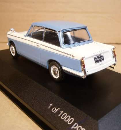 Triumph Herald 1959 blue/white 1/43 WhiteBox NEW+boxed  #5153 instant wheels