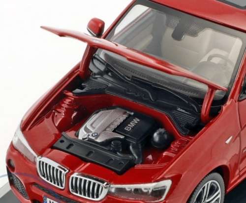BMW X4 2015 red-met 1/43 Herpa NEW+boxed  #5157 instant wheels
