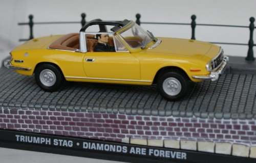 Triumph Stag 1976 JBond/007 dk. yellow 1/43 IXO NEW+boxed  #5159 instant wheels