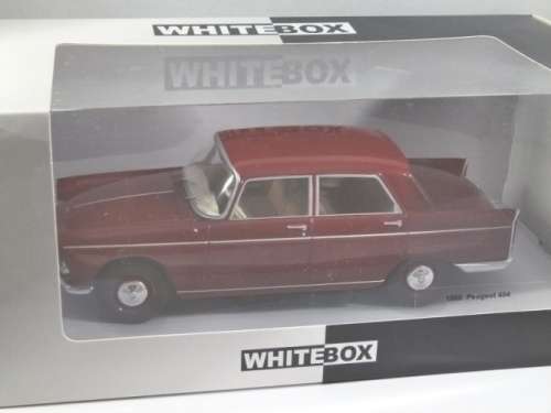 Peugeot 404 1960 red 1/24 Whitebox NEW+boxed  #2191 instant wheels