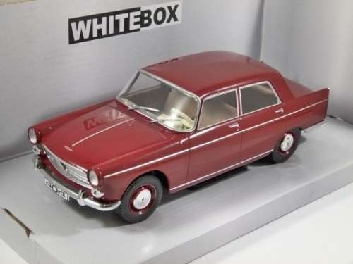 Peugeot 404 1960 red 1/24 Whitebox NEW+boxed  #2191 instant wheels