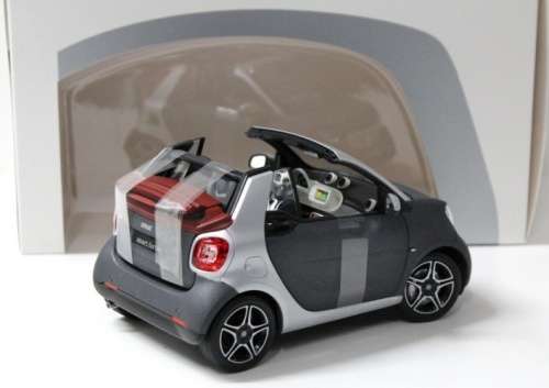 Smart fortwo Cabriolet A453 2015 grey-matte Norev NEW+boxed FREE Delivery #8998 instant wheels