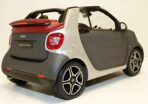 Smart fortwo Cabriolet A453 2015 grey-matte Norev NEW+boxed FREE Delivery #8998 instant wheels