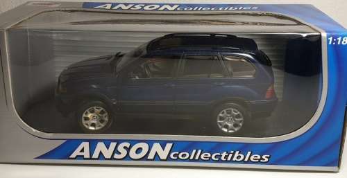 BMW X5 series (E53) 1999 dk.blue-met 1/18 Anson (30835) NEW+boxed  #8998 instant wheels