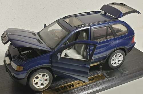 BMW X5 series (E53) 1999 dk.blue-met 1/18 Anson (30835) NEW+boxed  #8998 instant wheels