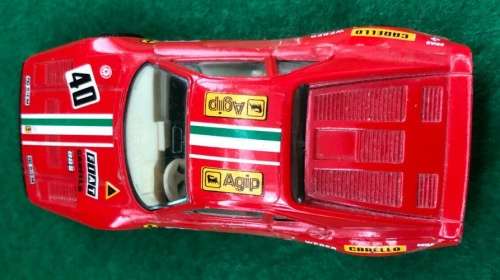 Ferrari GTO 1984 red 1/43 Bburago NEW+showcased  #5190 instant wheels