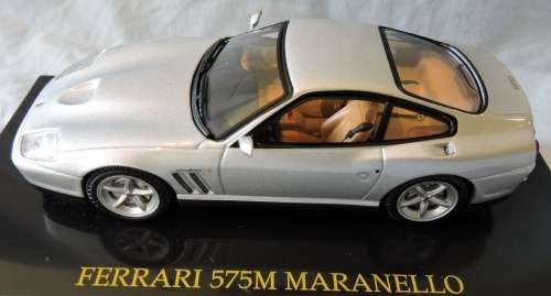 Ferrari 575M Maranello 2002 silver 1/43 Ixo NEW+showcased  #5199 instant wheels