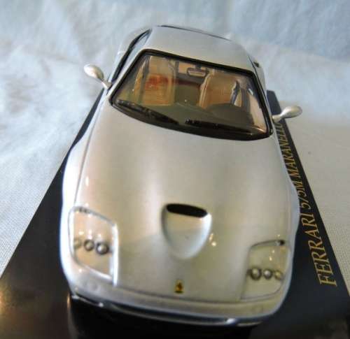 Ferrari 575M Maranello 2002 silver 1/43 Ixo NEW+showcased  #5199 instant wheels