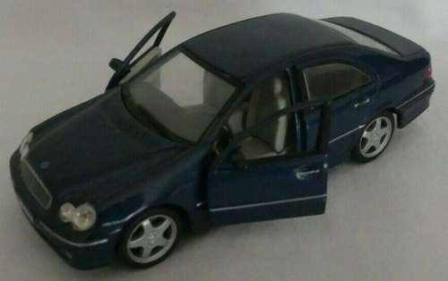 Mercedes-Benz C 320 Avantgarde 2013 dk.blue-met 1/43 Schuco NEW+showcased  #5205 instant wheels