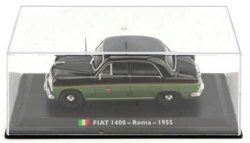Fiat 1400 Taxi Roma 1955 black 1/43 IXO/LEO NEW+showcased  #5213 instant wheels