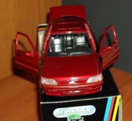 Ford Escort Mk.V 1980 red-metallic 1/24 Schabak NEW+boxed  #2203 instant wheels