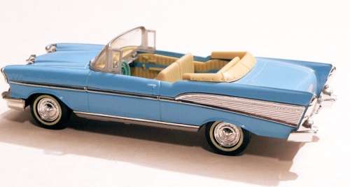 Chevrolet BelAir Convertible 1957 lightblue 1/43 IXO NEWinBlister  #5216 instant wheels