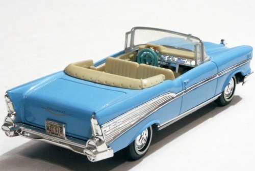 Chevrolet BelAir Convertible 1957 lightblue 1/43 IXO NEWinBlister  #5216 instant wheels