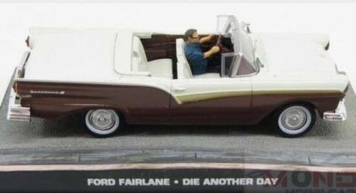 Ford Fairlane 500 Sunliner 1957 007 JBond 1/43 IXO NEW+showcased  #5217 instant wheels