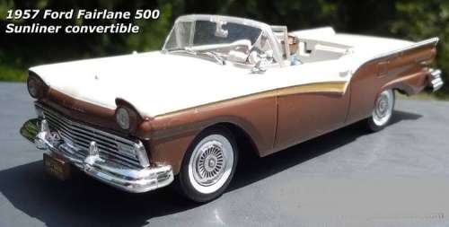 Ford Fairlane 500 Sunliner 1957 007 JBond 1/43 IXO NEW+showcased  #5217 instant wheels