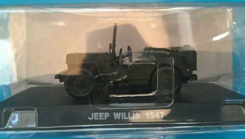 Willis Jeep 1947 green 1/43 IXO/DeAgostini NEWinBLISTER  #5231 instant wheels