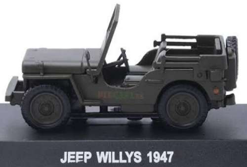Willis Jeep 1947 green 1/43 IXO/DeAgostini NEWinBLISTER  #5231 instant wheels