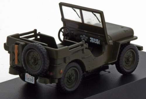 Willis Jeep 1947 green 1/43 IXO/DeAgostini NEWinBLISTER  #5231 instant wheels