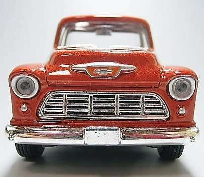 Chevrolet 5100 Stepside pick-up 1955 red 1/43 Motormax NEW+boxed  #5232 instant wheels