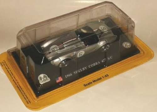 Shelby Cobra 427 S/C 1966 silver #6 1/43 IXO/DelPrado NEWinBlister  #5237 instant wheels