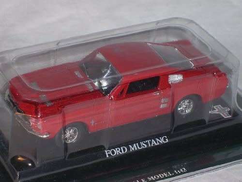 Ford Mustang 1967 red 1/43 IXO/DelPrado NEWinBlister  #5241 instant wheels