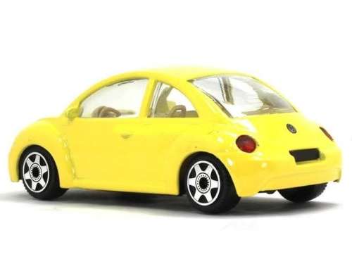 Volkswagen New Beetle 1998 yellow 1/43 IXO NEW+showcased  #5259 instant wheels