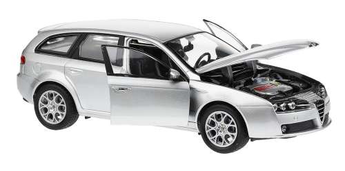 Alfa Romeo 159 Sportwagon 2008 silver 1/24 Welly NEW+boxed  #2215 instant wheels