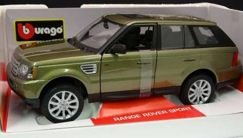 Land Rover Range Rover Sport 2006 khaki-green-met 1/18 Bburago NEW+boxed  #8481 instant wheels