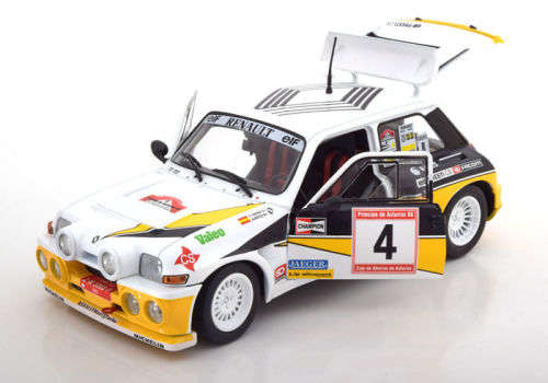 Renault 5 Maxi Turbo #4 Sainz sr. R.deAsturias1986 1/18 Solido NEW+boxed #8814 instant wheels