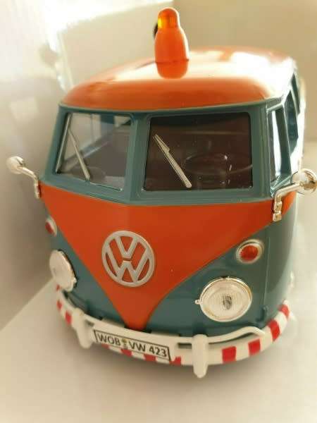 Volkswagen Type 2 - T1 1970 double-cab VW ServiceVan 1/24 Motormax NEW+boxed  #2211 instant wheels