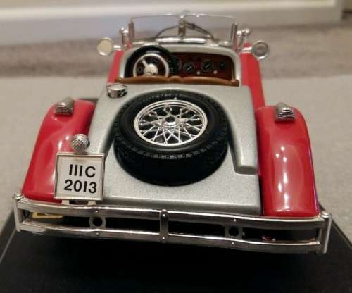 Mercedes-Benz SSK 1928 silver+red 1/24 Bburago/Italia NEW+boxed  #2214 instant wheels