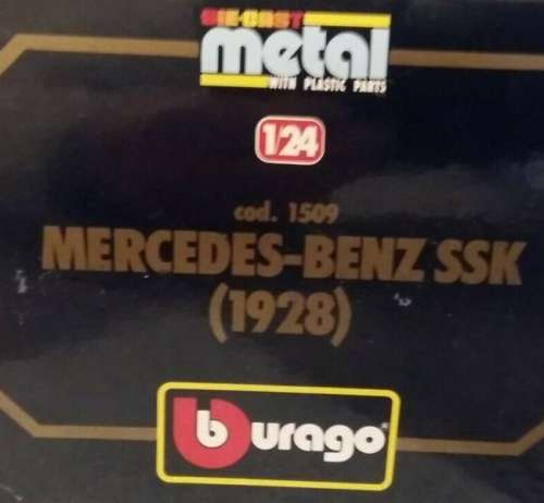 Mercedes-Benz SSK 1928 silver+red 1/24 Bburago/Italia NEW+boxed  #2214 instant wheels