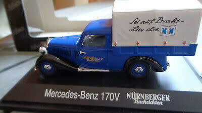 Mercedes-Benz 170V 1935 Pick-Up `Nuernberger News` 1/43 NEW+boxed  #5279 instant wheels
