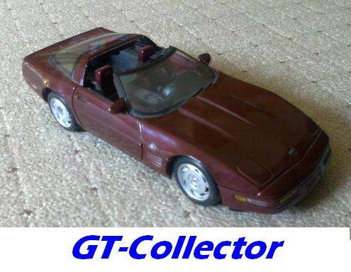 1:18 Chevrolet Corvette ZR-1 1992 rubyred Maisto, top condn, 7 days money-back g'tee! #055