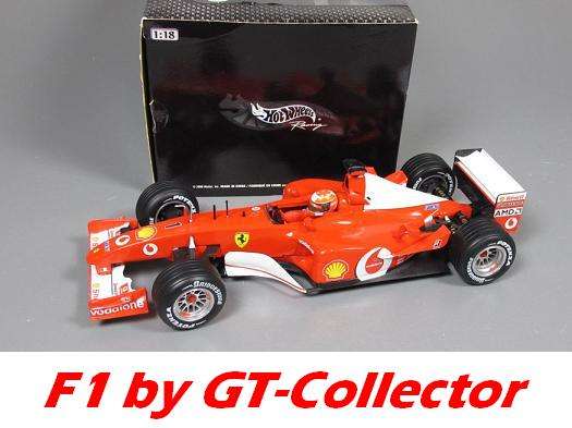 1:18 Ferrari F1 F2002 MSchumacher 2002 by HotWheels, top condn, G'tee! #267