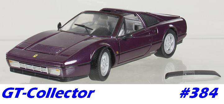 1:18 Ferrari 328 GTS dark mauve by Yat Ming, MINT boxed, 7 days money-back guarantee! #384