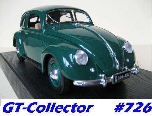 1:18 VW Beetle dark green 1951 by Maisto, MINT boxed, 7 days money-back g'tee! #726
