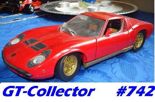 1:18 Lamborghini Miura red 1971 Anson, excellent condition, #742