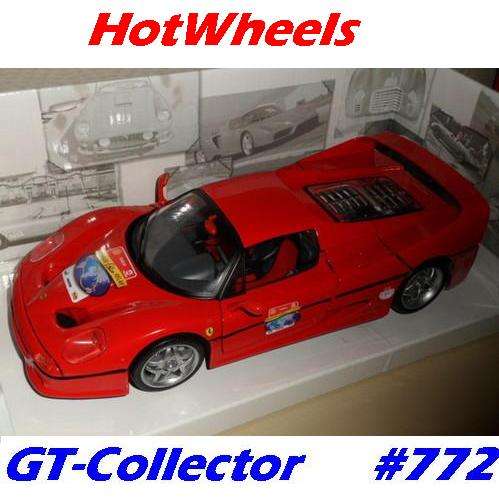 1:18 Ferrari F50 red 1995/2007 - 60 years Ferrari by HOTWHEELS, MINT, boxed, g'tee #772