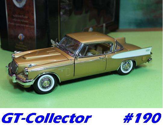 1-18  Studebaker Golden Hawk 1958 gold + white  Road Signature YAT MING NEW boxed, g'teed   #190