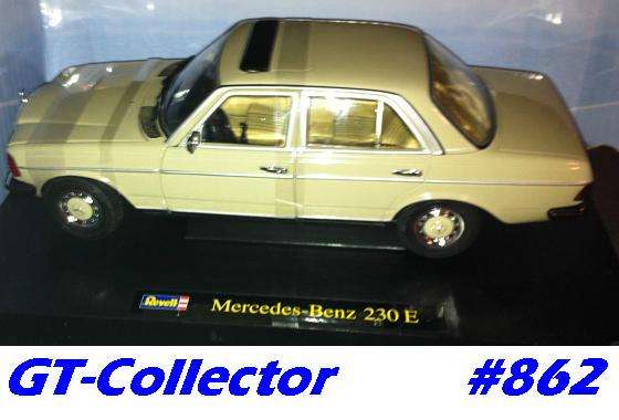 1:18 Mercedes-Benz 230E W123 1975, lt.yellow by Revell, MINT/NEW/orig.box, gtee, #862