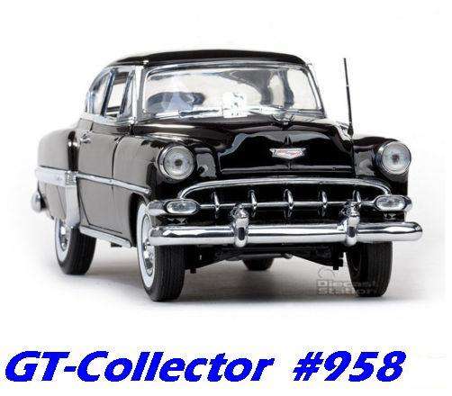 1:18 Chevrolet Bel Air Coupe, 1954, black, SunStar, NEW, g'tee, FREE ins postal delivery #958