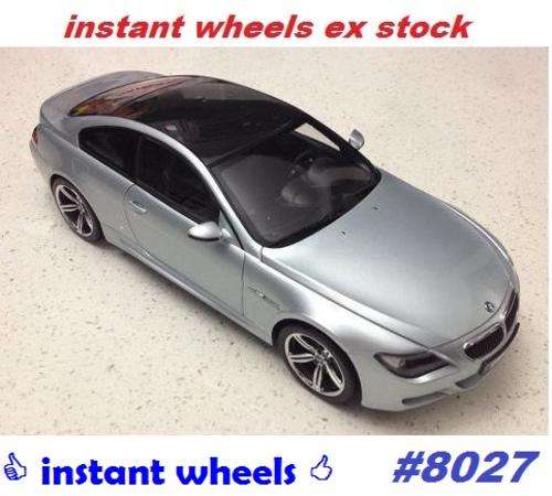 BMW M6 Coupe (E63) silver/black roof,Jada,NEW+boxed FREE delivery #8027 instant wheels