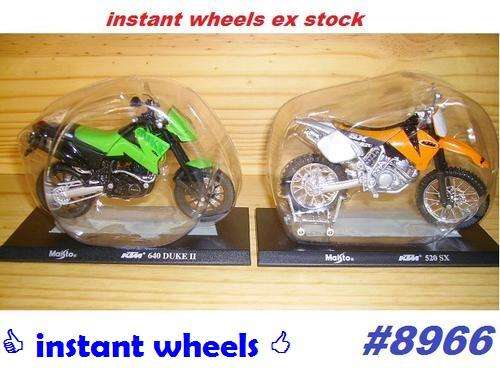 MotoGuzzi/FLHR/KTM Motorbikes, SET of 4, details below, Maisto, NEW, free del #8966 instant wheels