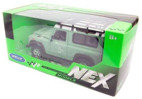 Land Rover Defender swb 1980 green/white +roof-rack 1/24 NEW+boxed  #2218 instant wheels