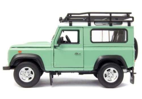 Land Rover Defender swb 1980 green/white +roof-rack 1/24 NEW+boxed  #2218 instant wheels