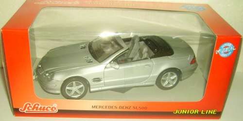 Mercedes-Benz SL 500 Cabriolet 2012 silver Schuco 1:24 NEW+boxed  #2220 instant wheels