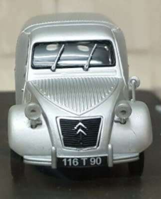 Citroen 2CV LaCamionnette AZU 1955 silver 1/43 Hachette/U.H. NEWinBlister  #5300 instant wheels